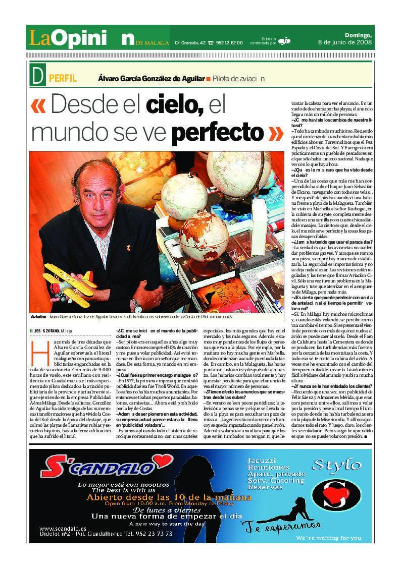  Entrevista en la Opinión de Málaga  