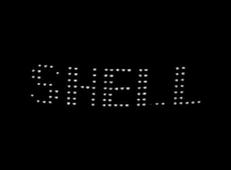 Publicidad luminosa nocturna